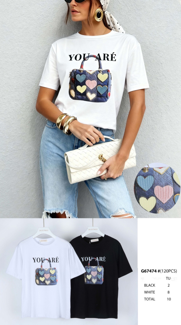 Bluzka damska (Francja produkt) Roz Standard, Mix Kolor .Paczka 10 szt